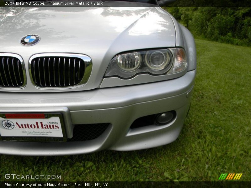 Titanium Silver Metallic / Black 2004 BMW M3 Coupe