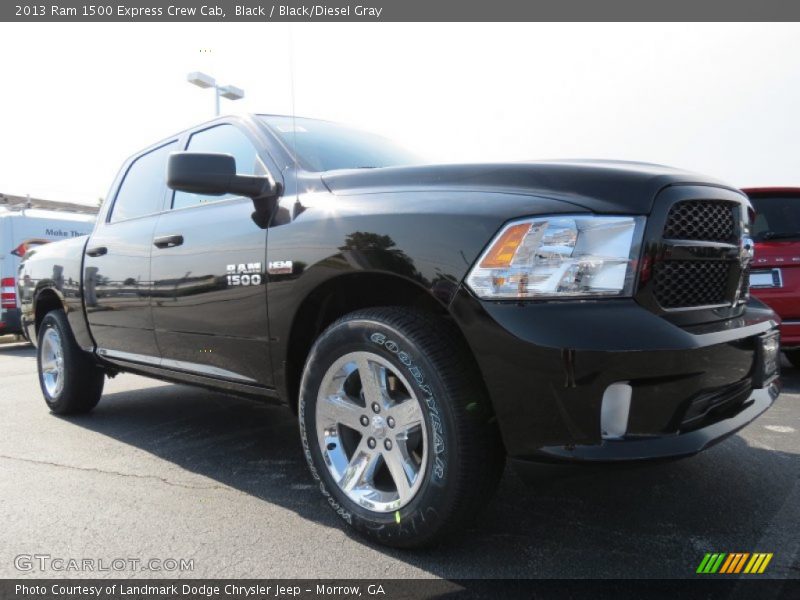 Black / Black/Diesel Gray 2013 Ram 1500 Express Crew Cab