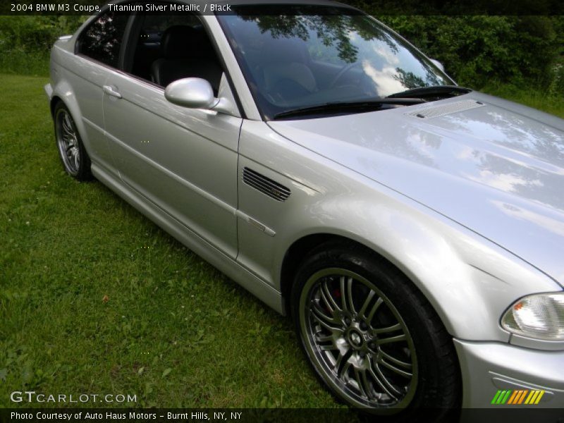 Titanium Silver Metallic / Black 2004 BMW M3 Coupe