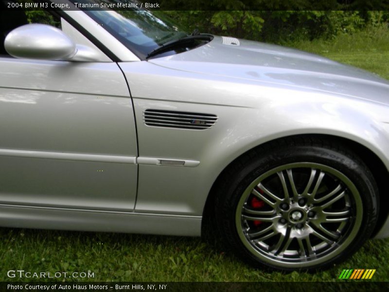 Titanium Silver Metallic / Black 2004 BMW M3 Coupe