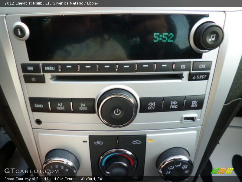 Silver Ice Metallic / Ebony 2012 Chevrolet Malibu LT