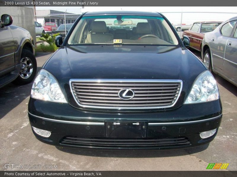 Midnight Pine Pearl / Ivory 2003 Lexus LS 430 Sedan