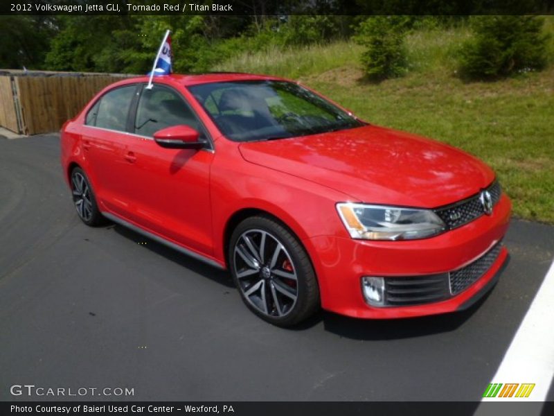 Tornado Red / Titan Black 2012 Volkswagen Jetta GLI