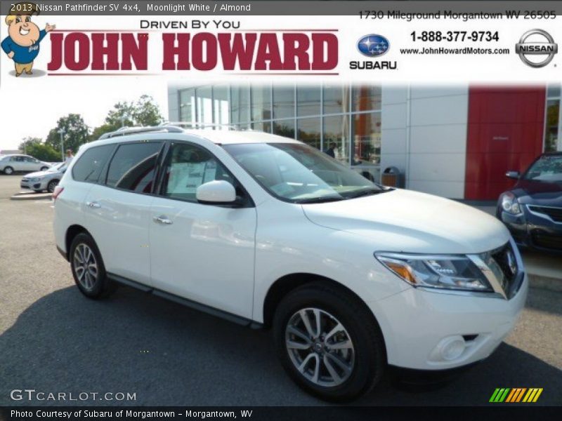 Moonlight White / Almond 2013 Nissan Pathfinder SV 4x4