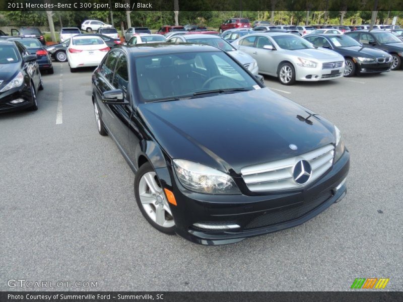 Black / Black 2011 Mercedes-Benz C 300 Sport