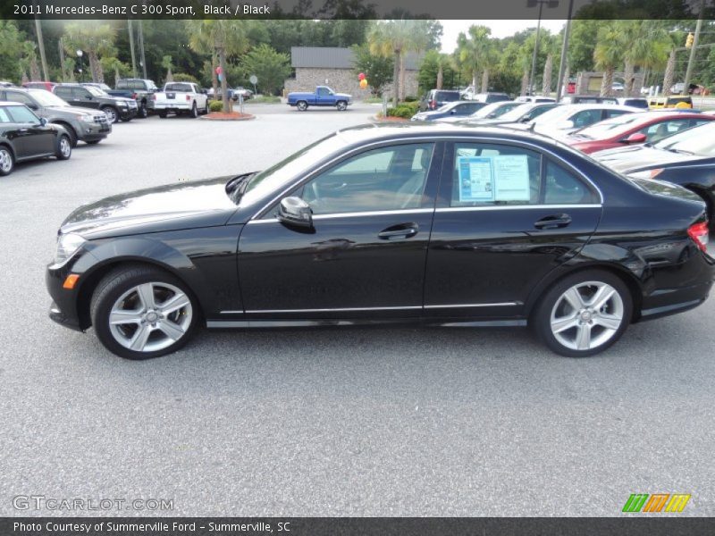 Black / Black 2011 Mercedes-Benz C 300 Sport