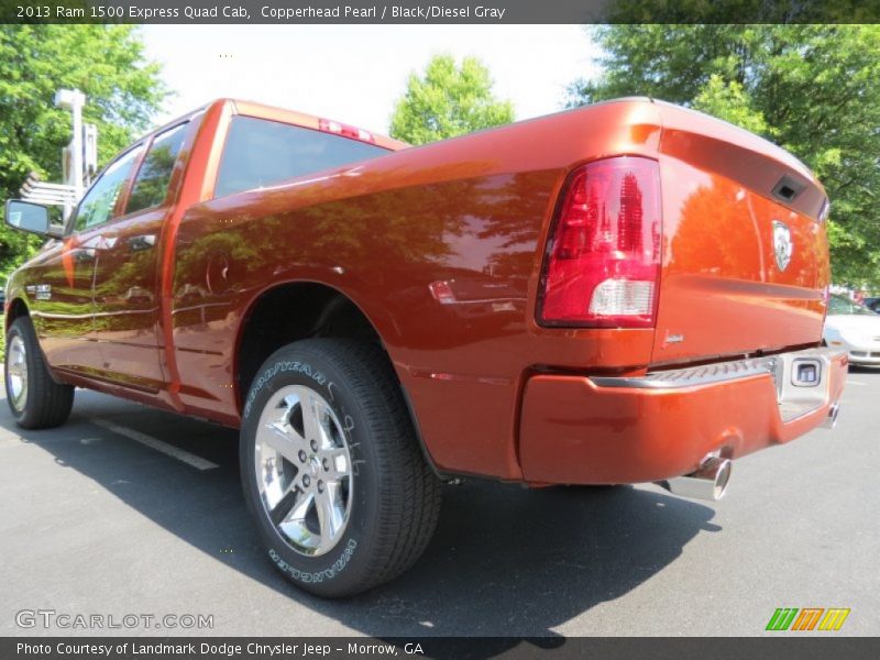 Copperhead Pearl / Black/Diesel Gray 2013 Ram 1500 Express Quad Cab