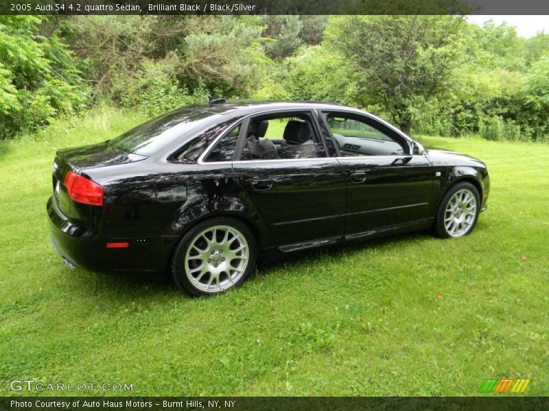 Brilliant Black / Black/Silver 2005 Audi S4 4.2 quattro Sedan