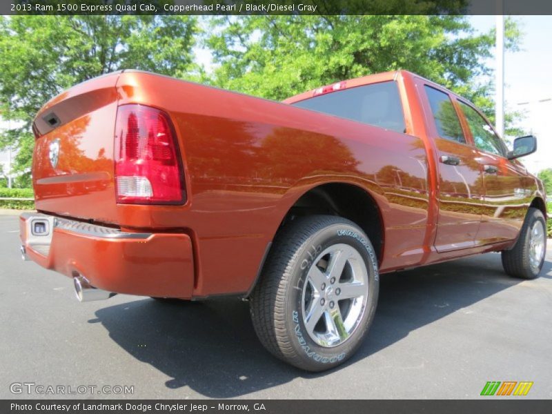 Copperhead Pearl / Black/Diesel Gray 2013 Ram 1500 Express Quad Cab