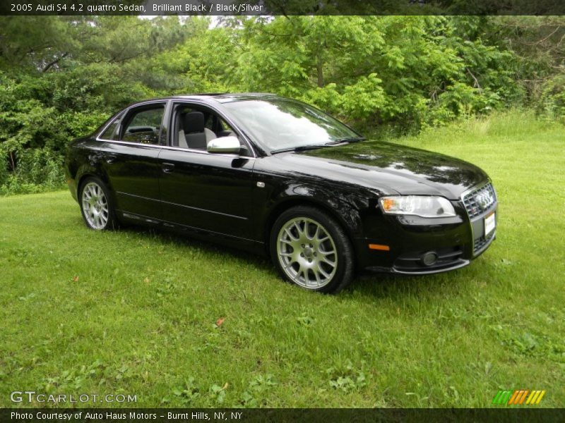 Brilliant Black / Black/Silver 2005 Audi S4 4.2 quattro Sedan