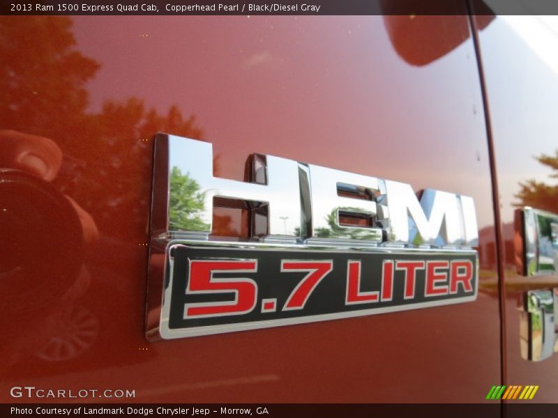 Copperhead Pearl / Black/Diesel Gray 2013 Ram 1500 Express Quad Cab