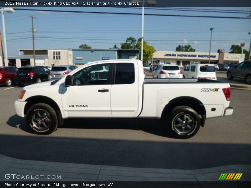 Glacier White / Pro 4X Charcoal 2013 Nissan Titan Pro-4X King Cab 4x4