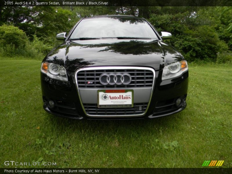 Brilliant Black / Black/Silver 2005 Audi S4 4.2 quattro Sedan