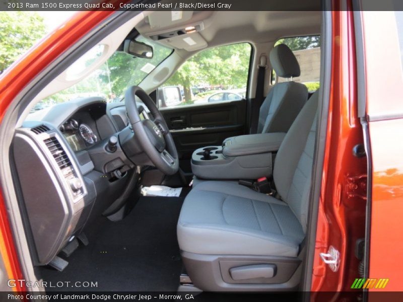 Copperhead Pearl / Black/Diesel Gray 2013 Ram 1500 Express Quad Cab