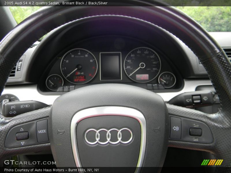 Brilliant Black / Black/Silver 2005 Audi S4 4.2 quattro Sedan