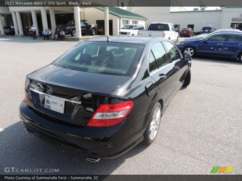 Black / Black 2011 Mercedes-Benz C 300 Sport