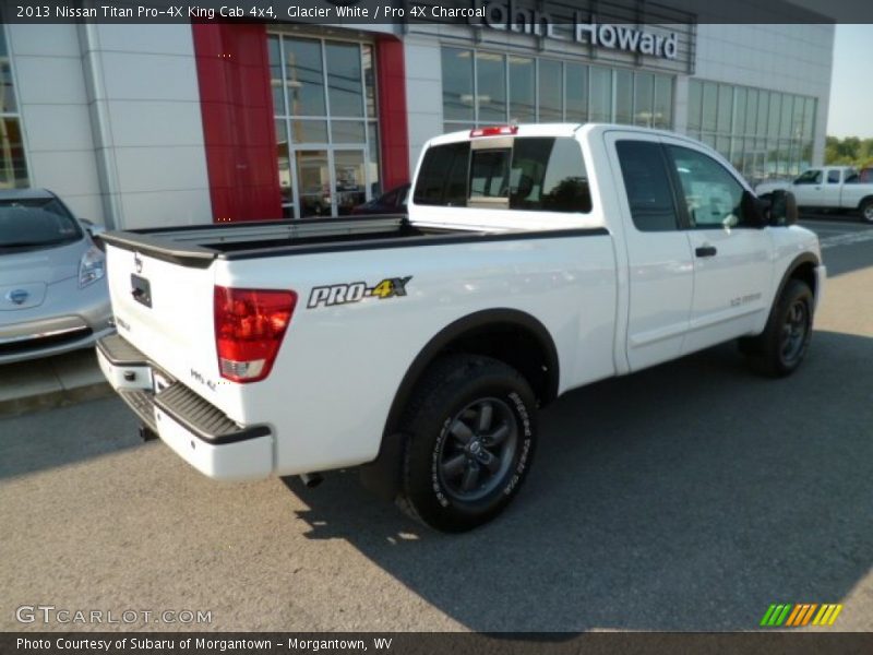 Glacier White / Pro 4X Charcoal 2013 Nissan Titan Pro-4X King Cab 4x4
