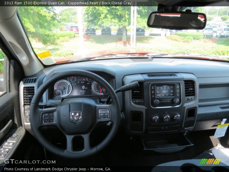 Copperhead Pearl / Black/Diesel Gray 2013 Ram 1500 Express Quad Cab