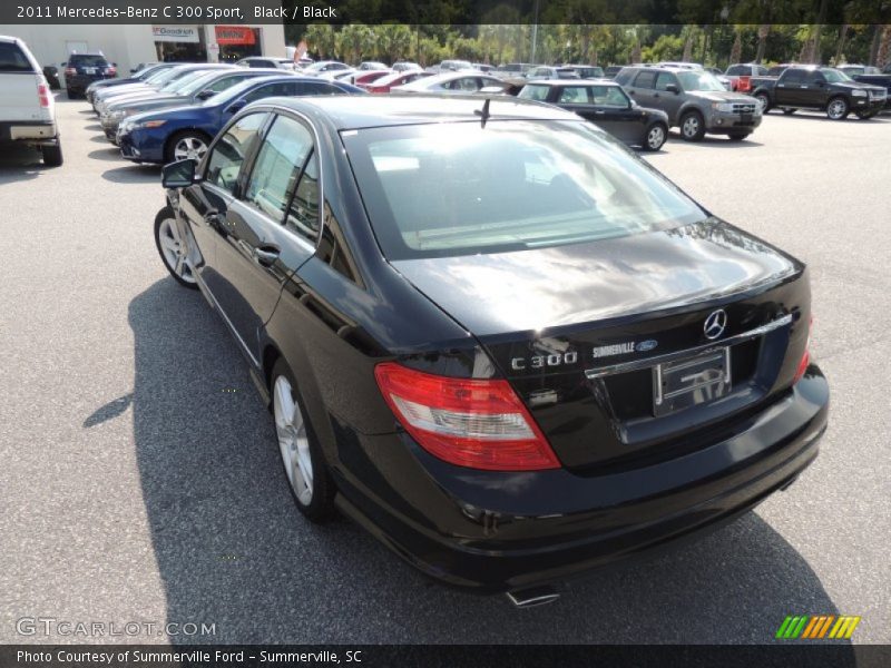 Black / Black 2011 Mercedes-Benz C 300 Sport