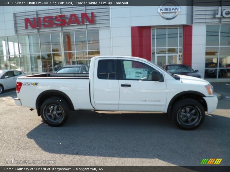 Glacier White / Pro 4X Charcoal 2013 Nissan Titan Pro-4X King Cab 4x4