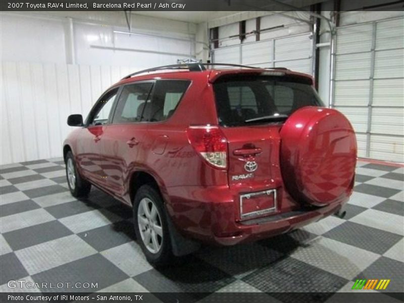Barcelona Red Pearl / Ash Gray 2007 Toyota RAV4 Limited