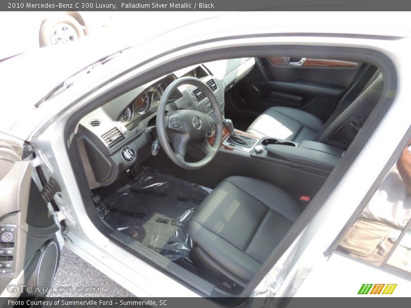 Palladium Silver Metallic / Black 2010 Mercedes-Benz C 300 Luxury