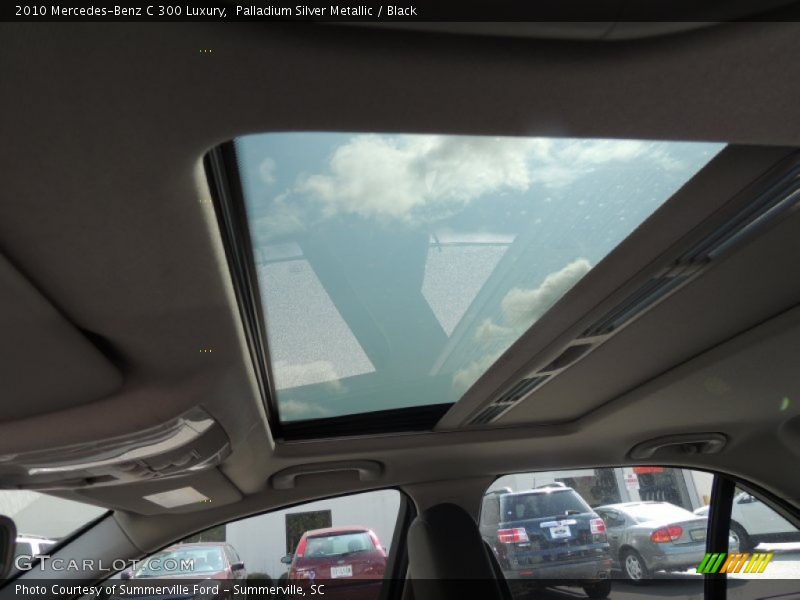 Palladium Silver Metallic / Black 2010 Mercedes-Benz C 300 Luxury