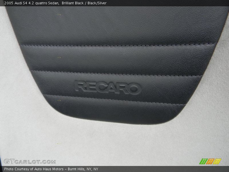 Brilliant Black / Black/Silver 2005 Audi S4 4.2 quattro Sedan