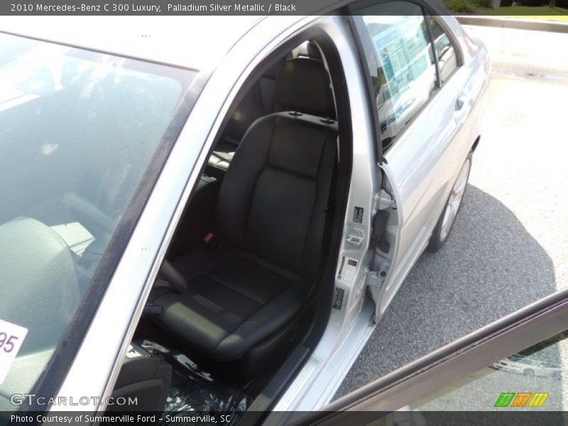 Palladium Silver Metallic / Black 2010 Mercedes-Benz C 300 Luxury