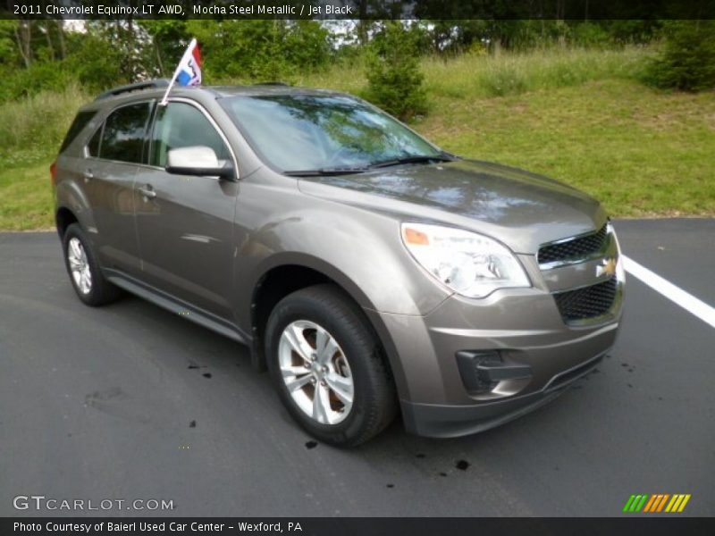 Mocha Steel Metallic / Jet Black 2011 Chevrolet Equinox LT AWD