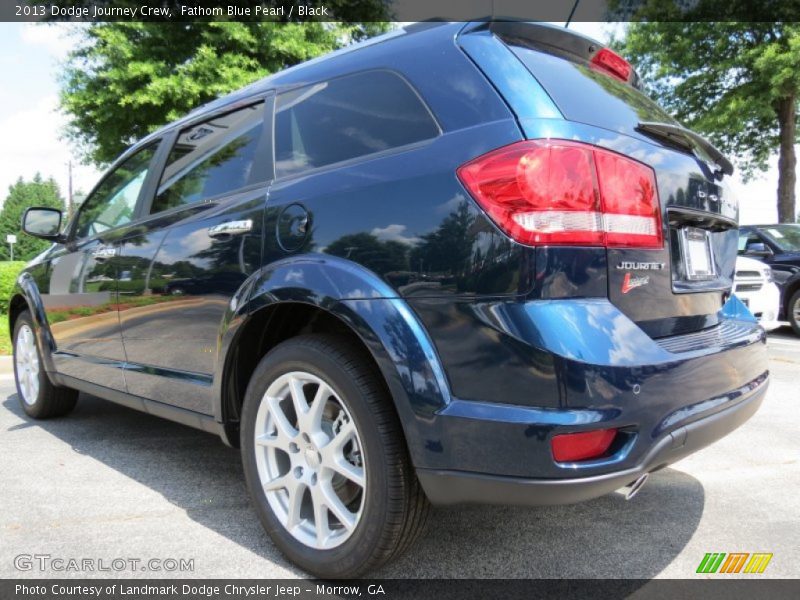 Fathom Blue Pearl / Black 2013 Dodge Journey Crew
