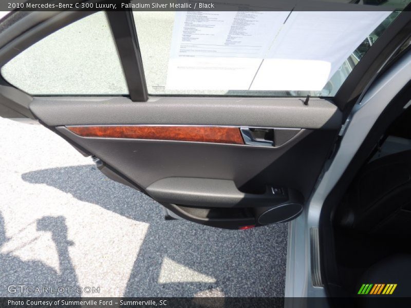 Palladium Silver Metallic / Black 2010 Mercedes-Benz C 300 Luxury