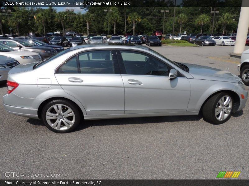 Palladium Silver Metallic / Black 2010 Mercedes-Benz C 300 Luxury