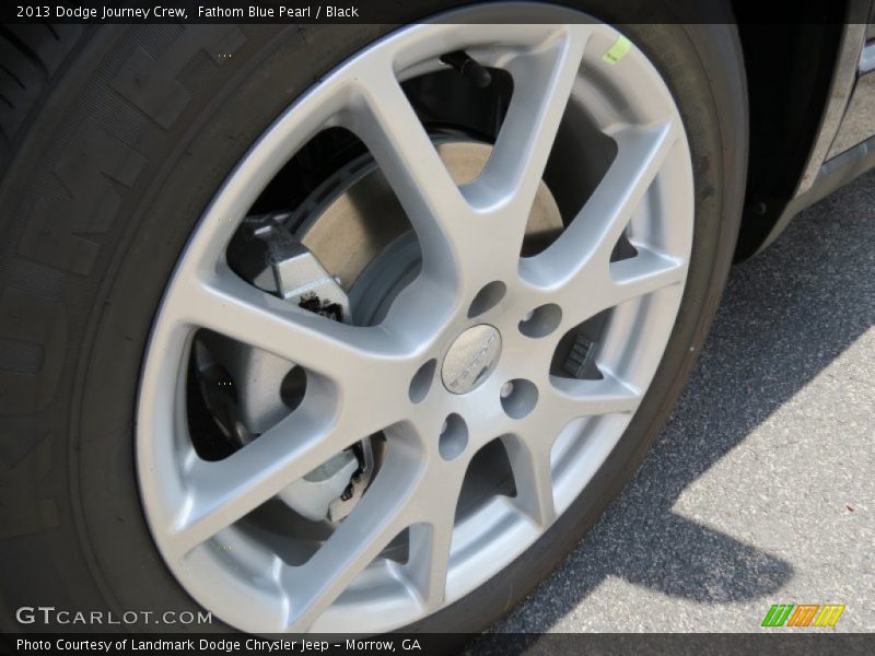 Fathom Blue Pearl / Black 2013 Dodge Journey Crew