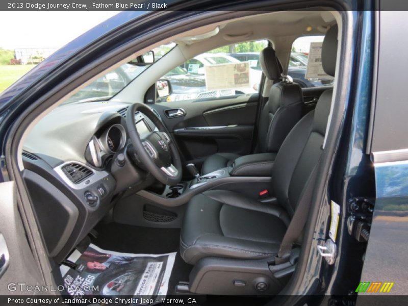 Fathom Blue Pearl / Black 2013 Dodge Journey Crew