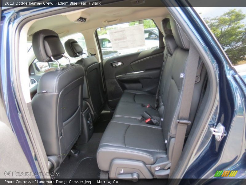 Fathom Blue Pearl / Black 2013 Dodge Journey Crew