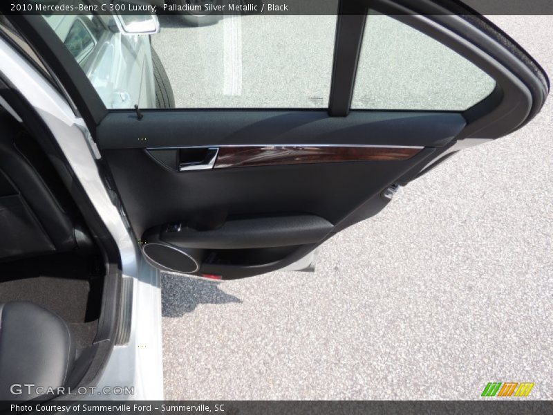 Palladium Silver Metallic / Black 2010 Mercedes-Benz C 300 Luxury