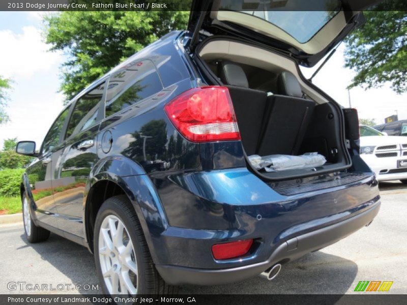 Fathom Blue Pearl / Black 2013 Dodge Journey Crew