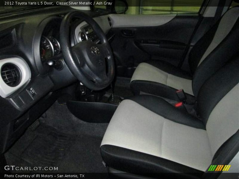 Classic Silver Metallic / Ash Gray 2012 Toyota Yaris L 5 Door