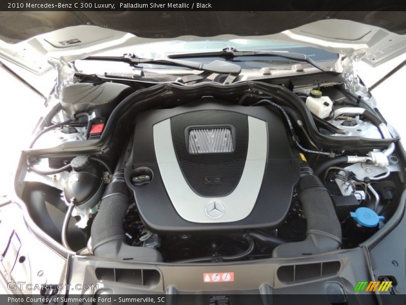 Palladium Silver Metallic / Black 2010 Mercedes-Benz C 300 Luxury