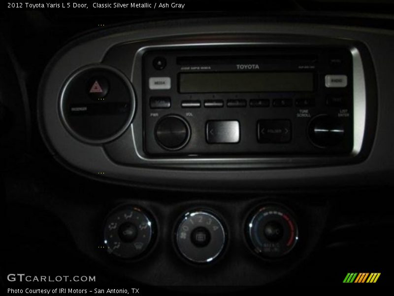Classic Silver Metallic / Ash Gray 2012 Toyota Yaris L 5 Door