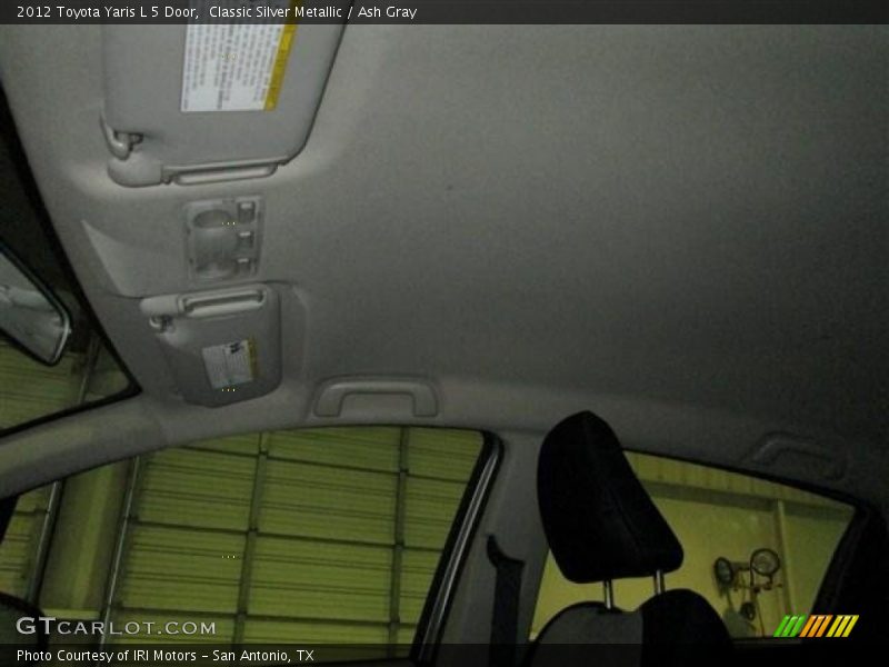 Classic Silver Metallic / Ash Gray 2012 Toyota Yaris L 5 Door