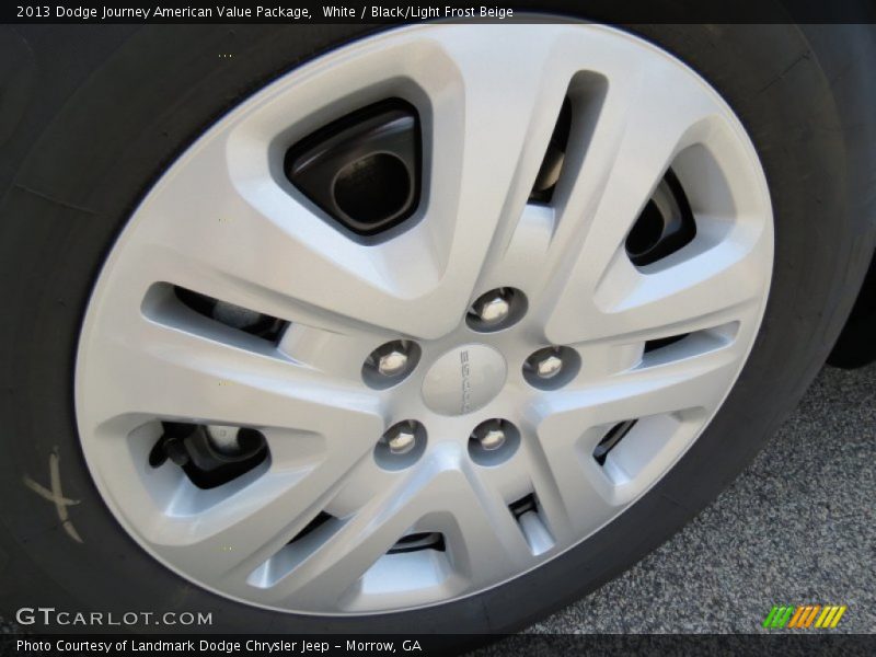White / Black/Light Frost Beige 2013 Dodge Journey American Value Package
