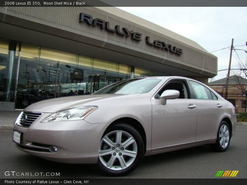 Moon Shell Mica / Black 2008 Lexus ES 350