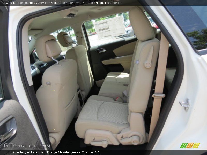 White / Black/Light Frost Beige 2013 Dodge Journey American Value Package