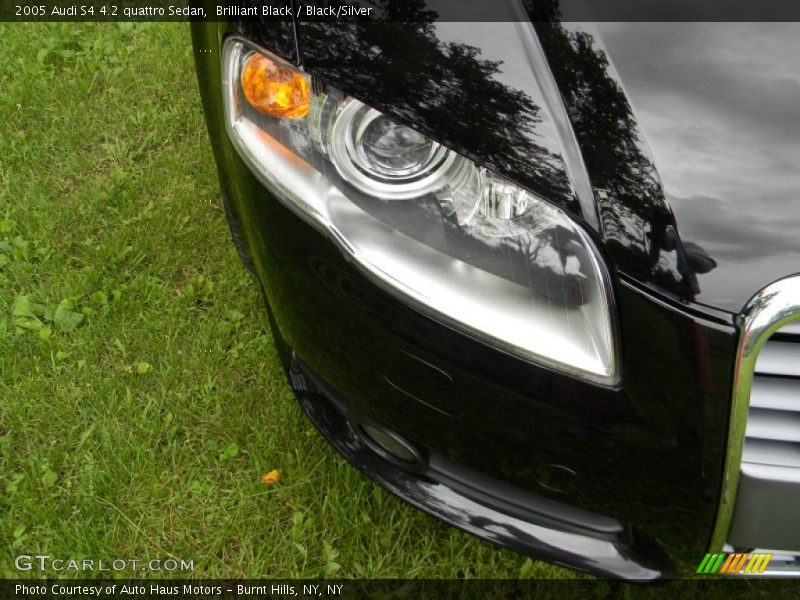 Brilliant Black / Black/Silver 2005 Audi S4 4.2 quattro Sedan