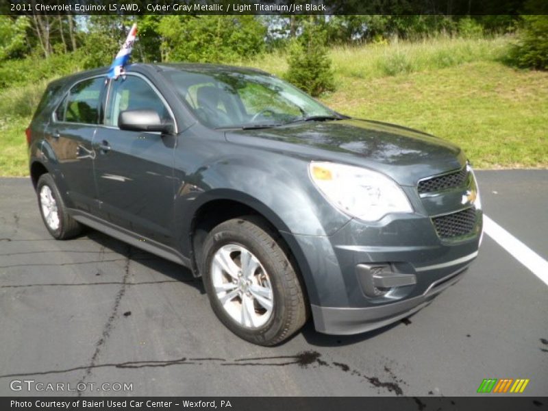 Cyber Gray Metallic / Light Titanium/Jet Black 2011 Chevrolet Equinox LS AWD