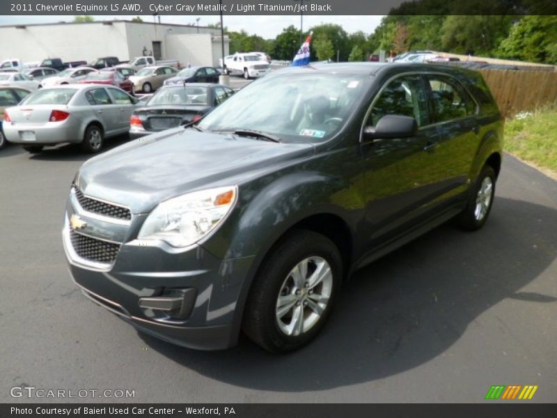 Cyber Gray Metallic / Light Titanium/Jet Black 2011 Chevrolet Equinox LS AWD