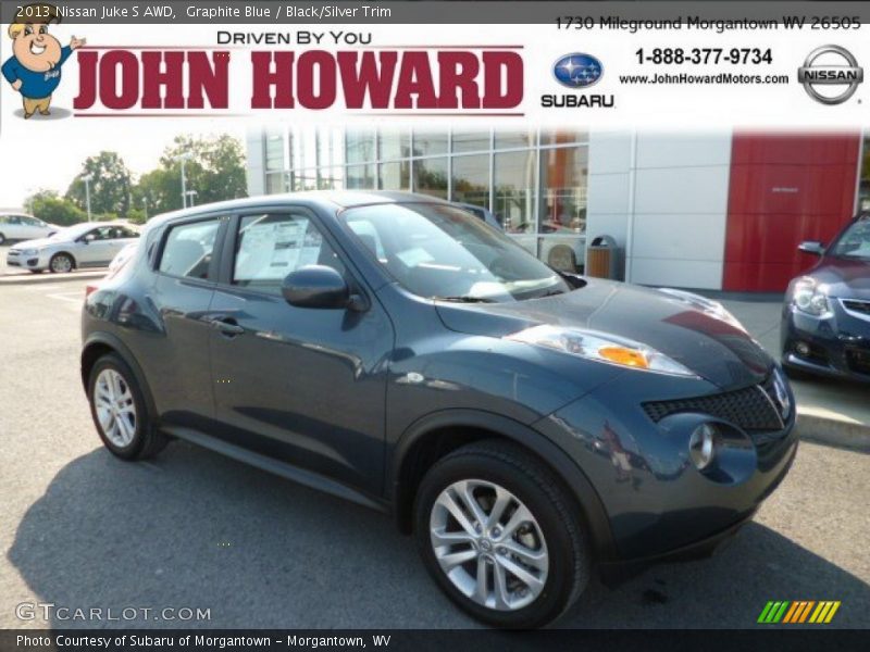 Graphite Blue / Black/Silver Trim 2013 Nissan Juke S AWD
