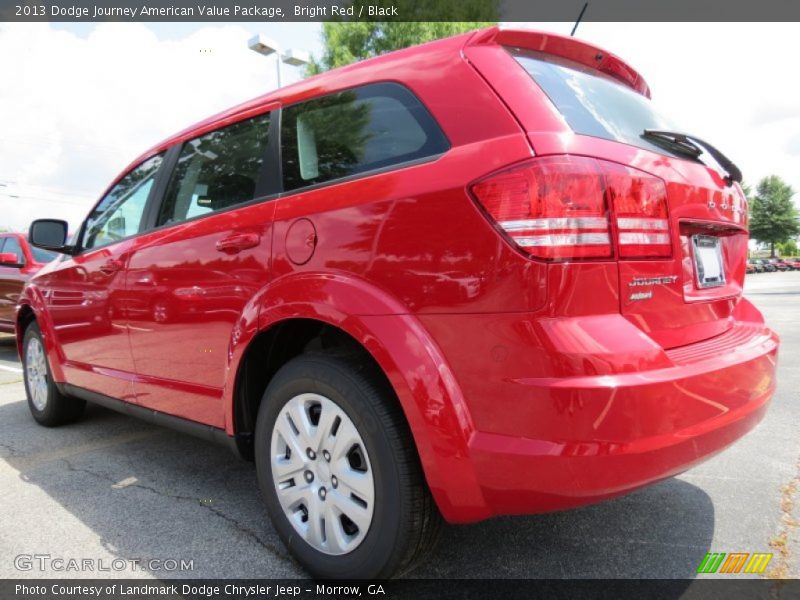 Bright Red / Black 2013 Dodge Journey American Value Package